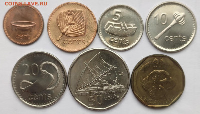 Фиджи 1,2,5,10,20,50 центов, 1 доллар 1992-2010г до 23.10 - IMG_20231018_141309