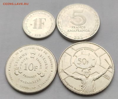 Бурунди 1,5,10,50 франков 1980,2003,2011гг до 23.10 - IMG_20231018_142815