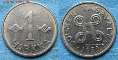Финляндия 1 марка 1955 до 24-10-23 в 22:00 - Финляндия 1 марка 1955    12834