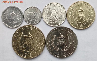 Гватемала 1,5,10,25,50 сентаво 1 кетсаль 1999-2010г до 25.10 - IMG_20231018_152427