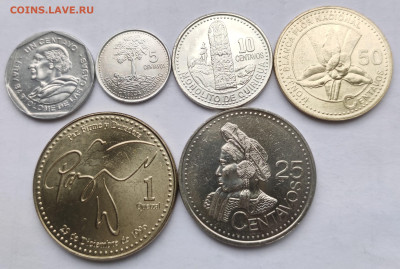 Гватемала 1,5,10,25,50 сентаво 1 кетсаль 1999-2010г до 25.10 - IMG_20231018_152358