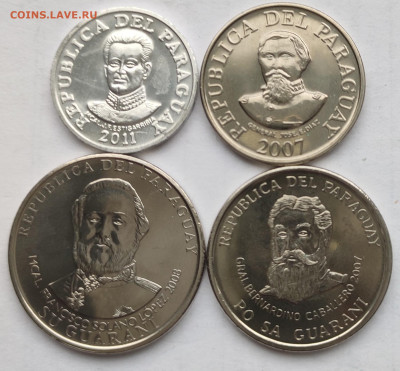 Парагвай 50,100,500,1000 гуарани 2007-2011гг до 25.10 - IMG_20231018_152901
