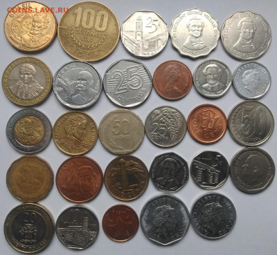 150 иностранных монет без повторов до 24.10.2023г 22-00 мск - 150 монет 2