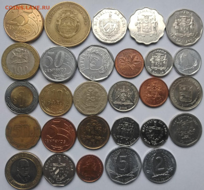 150 иностранных монет без повторов до 24.10.2023г 22-00 мск - 150 монет 1