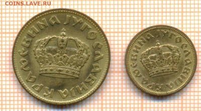 Югославия 2 динара, 50 пара 1938 г., до 27.10.2023 г. в 22.0 - Югославия 1938 80а 33