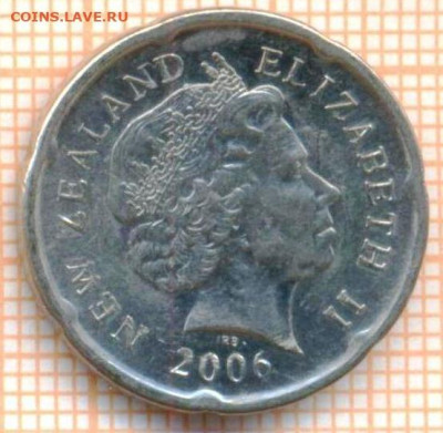 Новая Зеландия 20 центов 2006 г., до 27.10.2023 г. в 22.00 п - Новая Зеландия 35а 47