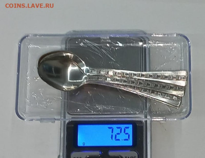 Серебреные ложки 916 пробы - коф 7