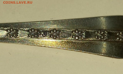 Серебреные ложки 916 пробы - коф 6