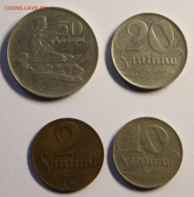 Латвия 2, 10, 20, 50 сантим - 1-1.JPG