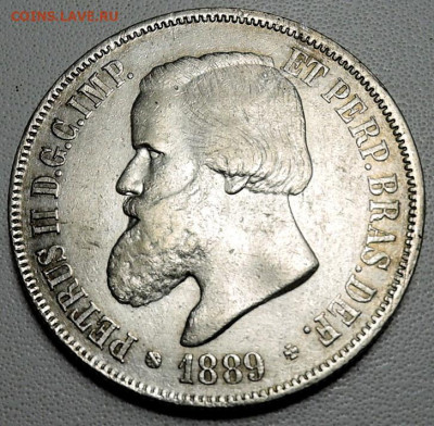 БРАЗИЛИЯ - 2000 рейс 1889 г., крупное серебро - DSCN5578.JPG