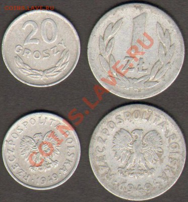 Польша 1 злотый и 20 грошей 1949 до 02.01.2012 21-30 - Польша Послевоенная 1949