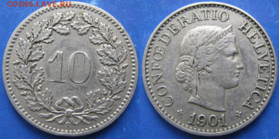 Швейцария 10 раппен 1901 до 08-11-23 в 22:00 - Швейцария 10 раппен 1901     6445