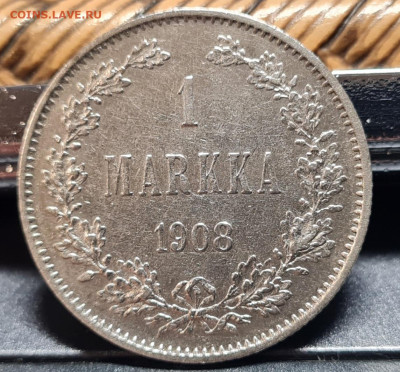 Финляндия 1 марка 1908 (R) - 20231102_222240
