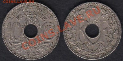 Франция 10 сантимов 1935 до 02.01.2012 21-30 - Франция 10 сантимов 1935