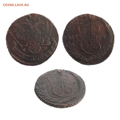 Пятаки 1788-1796 годов. - 1789