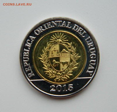 Уругвай 10 песо 2015 г. (Юбилейная) БИМ С рубля! до 12.11.23 - DSCN6782.JPG