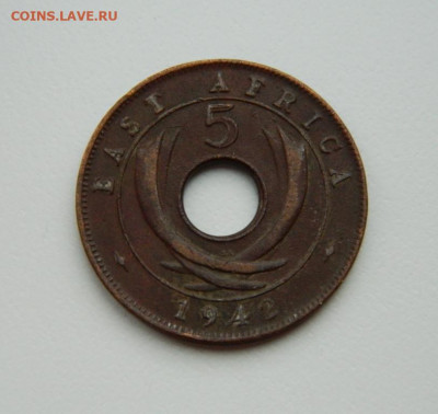 Брит. Восточная Африка 5 центов 1942 г. С рубля! до 12.11.23 - DSCN6810.JPG