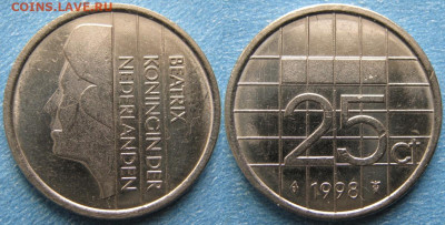Нидерланды 25 центов 1998 до 14-11-23 в 22:00 - Нидерланды 25 центов 1998     9930