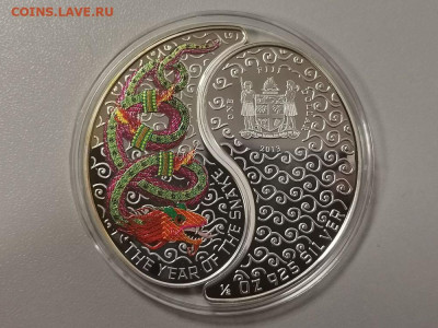 1 доллар 2013 Фиджи Инь-Янь (2монеты), Ag925, до 13.11 - ЯЯ Инь Янь-2