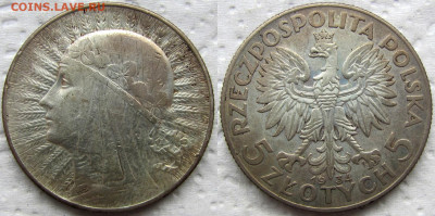 Польша, 5 злотых 1934 и 1936 годов, до 13.11.23 22-00 МСК. - 11