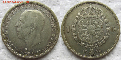 5 крон 1928, 5 злотых 1934, 1 крона 1948, до 13.11.23 22-00. - 11