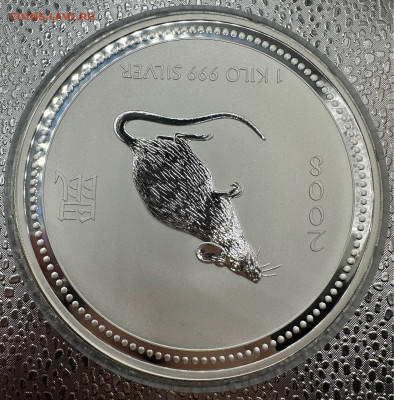 30 долларов 2007.  "Год Крысы". Серебро 999. 1 кг. Австралия - image-20-10-23-10-10