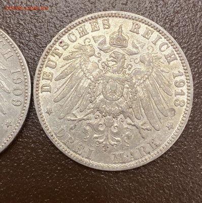 3 марки ГАМБУРГ 1909 1913гг Хорошие - IMG_7463
