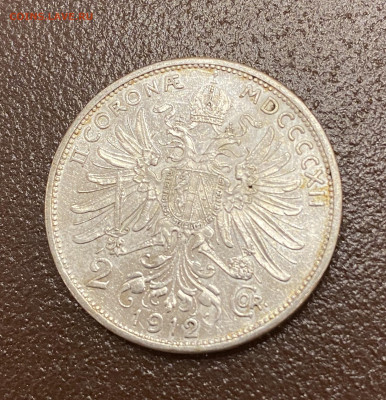 2 короны 1912 Франс Иосиф , с остатком блеска - IMG_7506