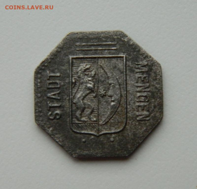Нотгельд Менген 5 пфеннигов 1918 г. (Железо) до 20.11.23 - DSCN7198.JPG