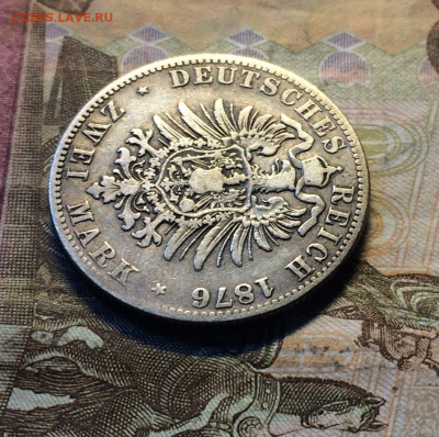 2 марки 1876 год Вильгельм I Пруссия Германия до 15.11 - 46