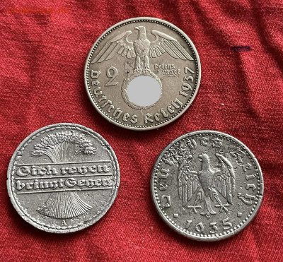 1937 год 2 марки монетный двор А - IMG_2163
