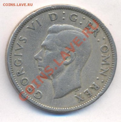 Великобритания 2 шиллинга 1948 г.До 5.01.12 г. 21-00 МСК. - 2 ш 48.j1