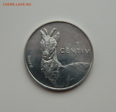 Андорра 1 сантим 2002 г. (Юбилей) Фауна С рубля! до 20.11.23 - DSCN7058.JPG