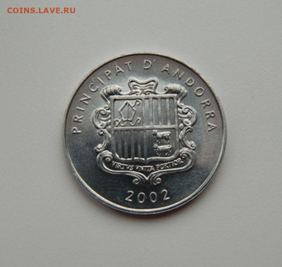 Андорра 1 сантим 2002 г. (Юбилей) Фауна С рубля! до 20.11.23 - DSCN7061.JPG