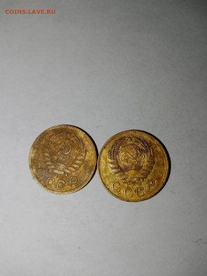 1 копейка Раннего ссср 2шт, 1938,1939 г - копейки аверс