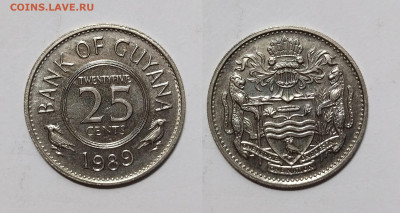 Гайана 25 центов 1989 года -19.11 - IMG_20231113_194016