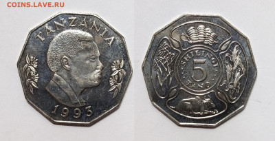 Танзания 5 шиллингов (тано) 1993 года - 23.11 - IMG_20231116_192635