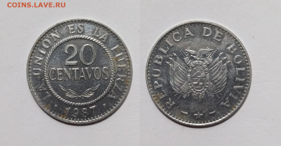 Боливия 20 сентавос 1987 года - 23.11 - IMG_20231116_193055
