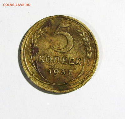 5 копеек 1937 г. СССР до 24.11.23 г. 22:00 - IMG_5132.JPG