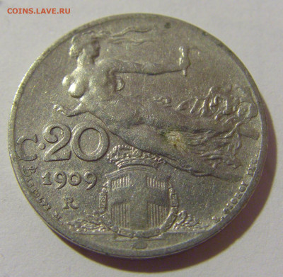 20 чентезимо 1909 Италия №1 25.11.2023 22:00 МСК - CIMG9776.JPG