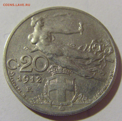 20 чентезимо 1912 Италия №2 25.11.2023 22:00 МСК - CIMG9796.JPG