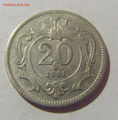 20 геллеров 1911 Австрия №2 25.11.23 22:00 М - CIMG0263.JPG
