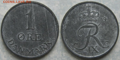 Дания 1 эре 1959 до 25-11-23 в 22:00 - Дания 1 эре 1959    9631