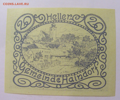 Нотгельд 20 гел 1920 Haindorf №1 27.11.23 22:00 М - CIMG7489.JPG