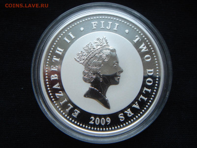 2 доллара Фиджи. 1 Oz Ag999. Proof. Николай II. На оценку. - DSC04773 (Копировать).JPG