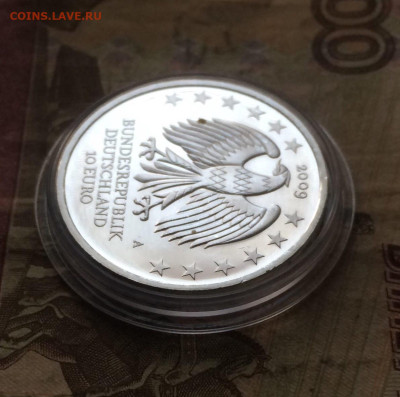 10 евро 2009 год 600 лет Университету в Лейпциге 23.11 - 79