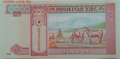 Монголия 20 тугриков 2018 г. С рубля! до 28.11.23 - DSCN7361.JPG