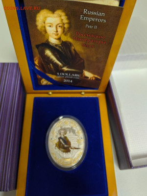 5дол 2014 Ниуэ Российск императоры Петр II, Ag999, до 27.11 - ЯЯ Император Петр2-1