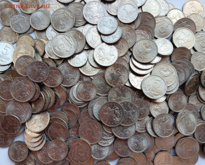 5 + 1 копейка с 1997 г. aUNC более 300 шт. до 28.11.23 - 1000015565