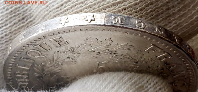 5 Франков 1873 года UNC  до 26.11.22.00 - 20231123_151100